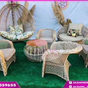 Combo jazmín Poltronas Con detalles en cuerda nautica